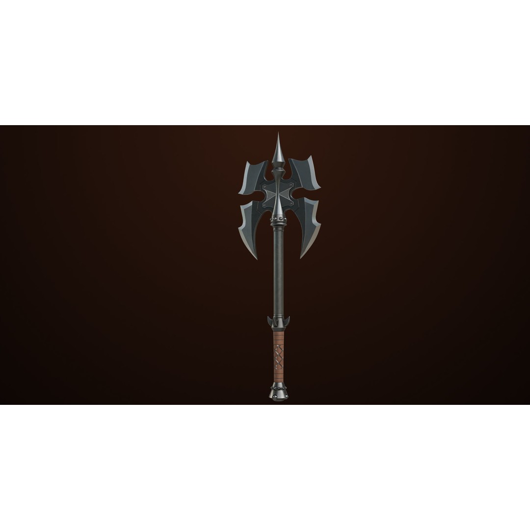 Battle Axe 3D Model – Low Poly PBR Weapon for Games, FBX - View 5