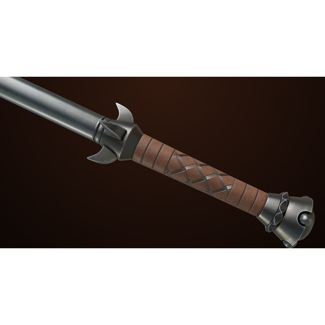 Battle Axe 3D Model – Low Poly PBR Weapon for Games, FBX - View 9