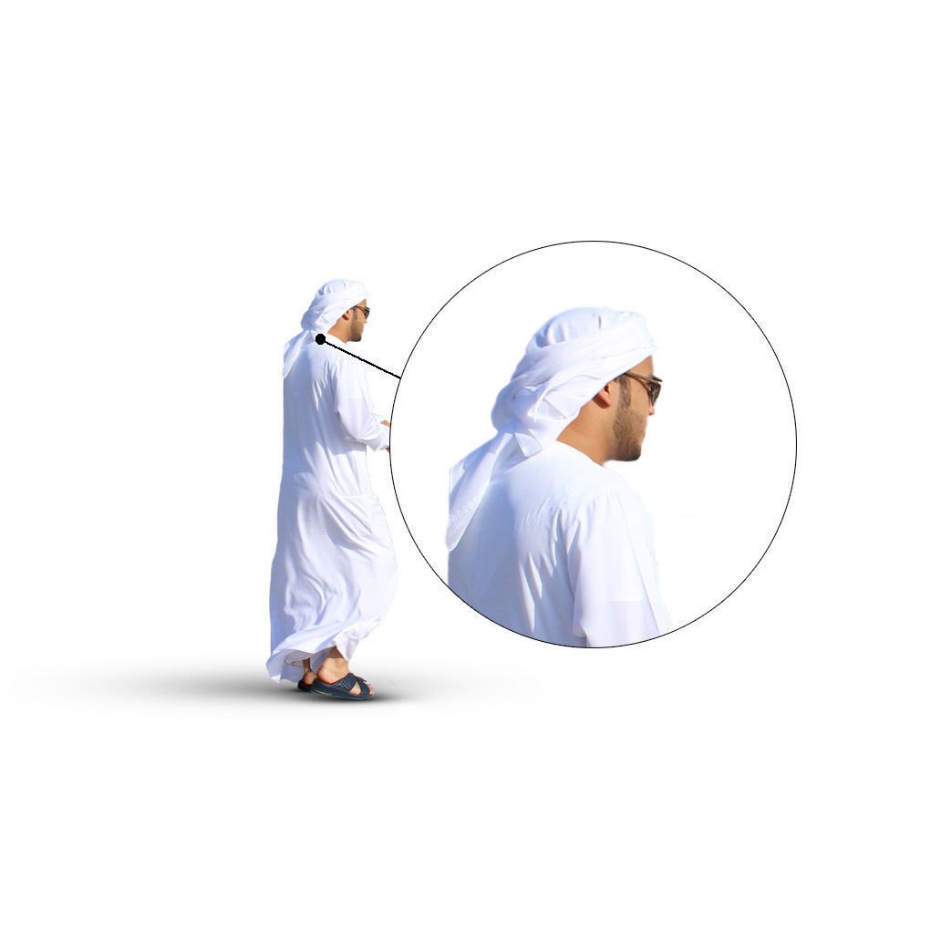 Arab People Cutout Collection 3D Model – Full HD Textures, PSD & PNG - View 4