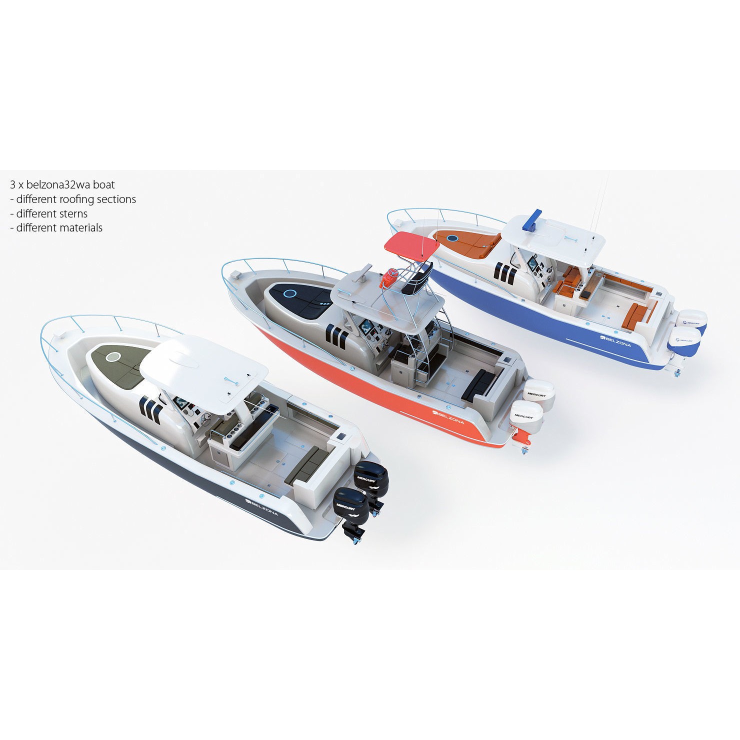 50 Yachts and Boats Collection - Game-Ready 3D Model - View 10