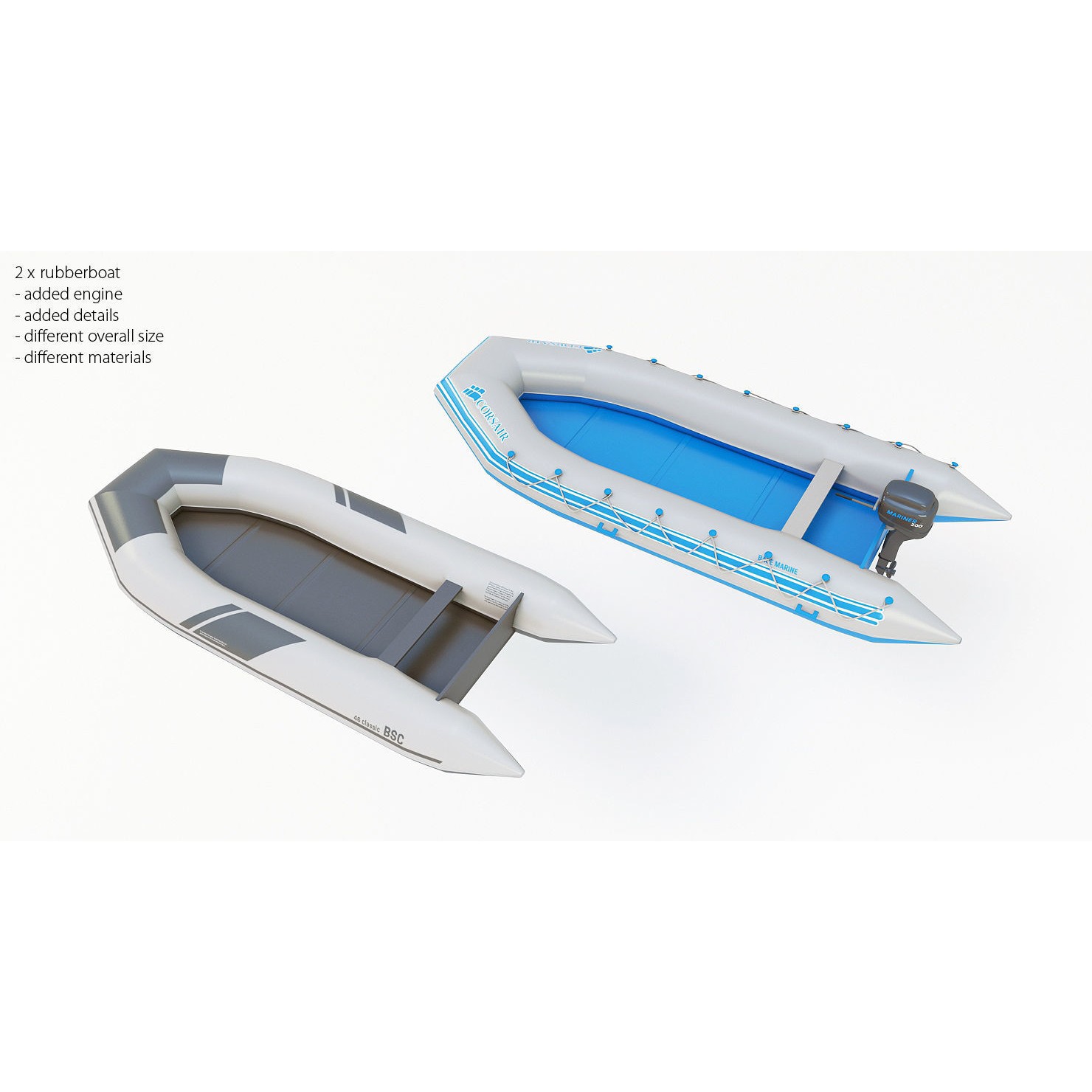 50 Yachts and Boats Collection - Game-Ready 3D Model - View 15