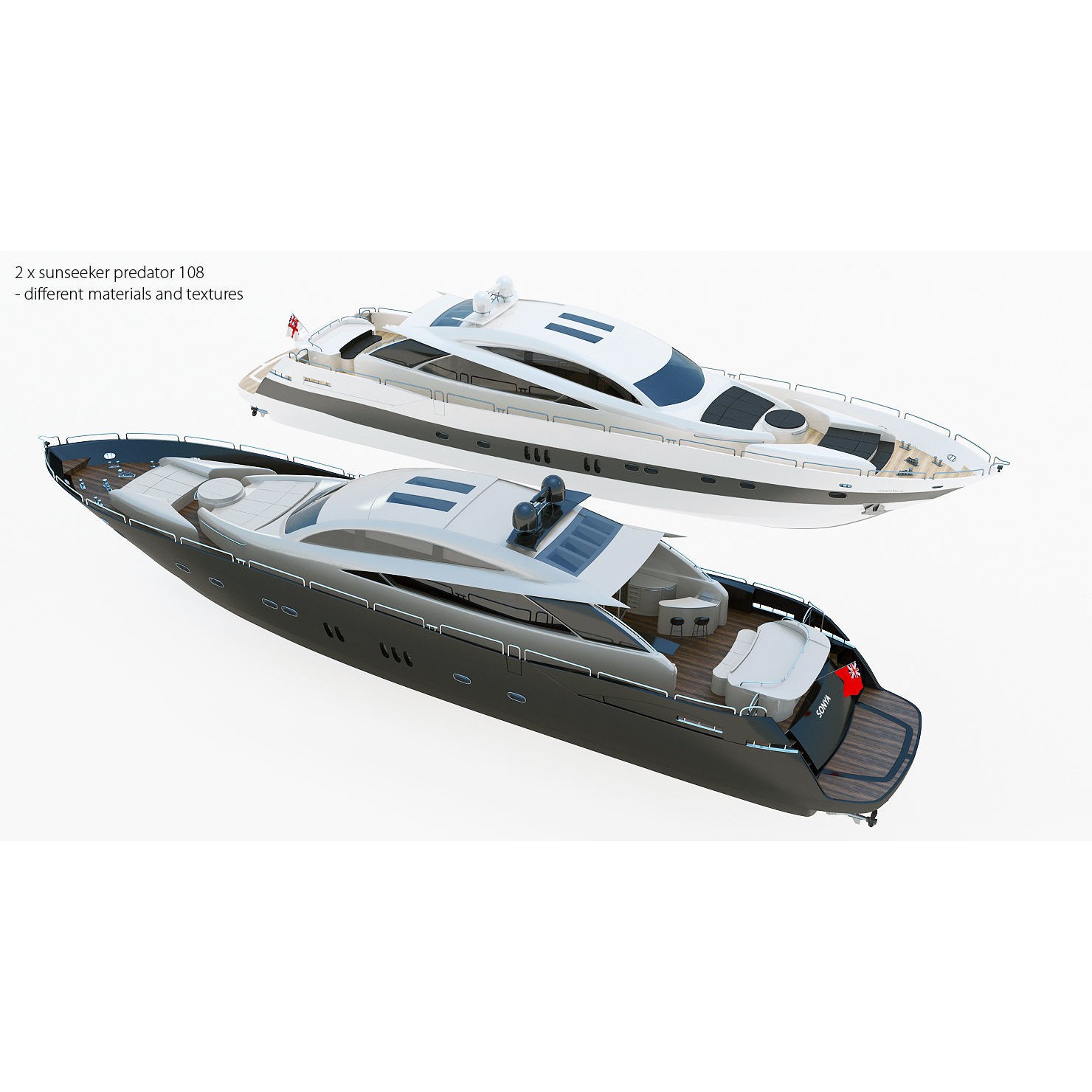 50 Yachts and Boats Collection - Game-Ready 3D Model - View 21