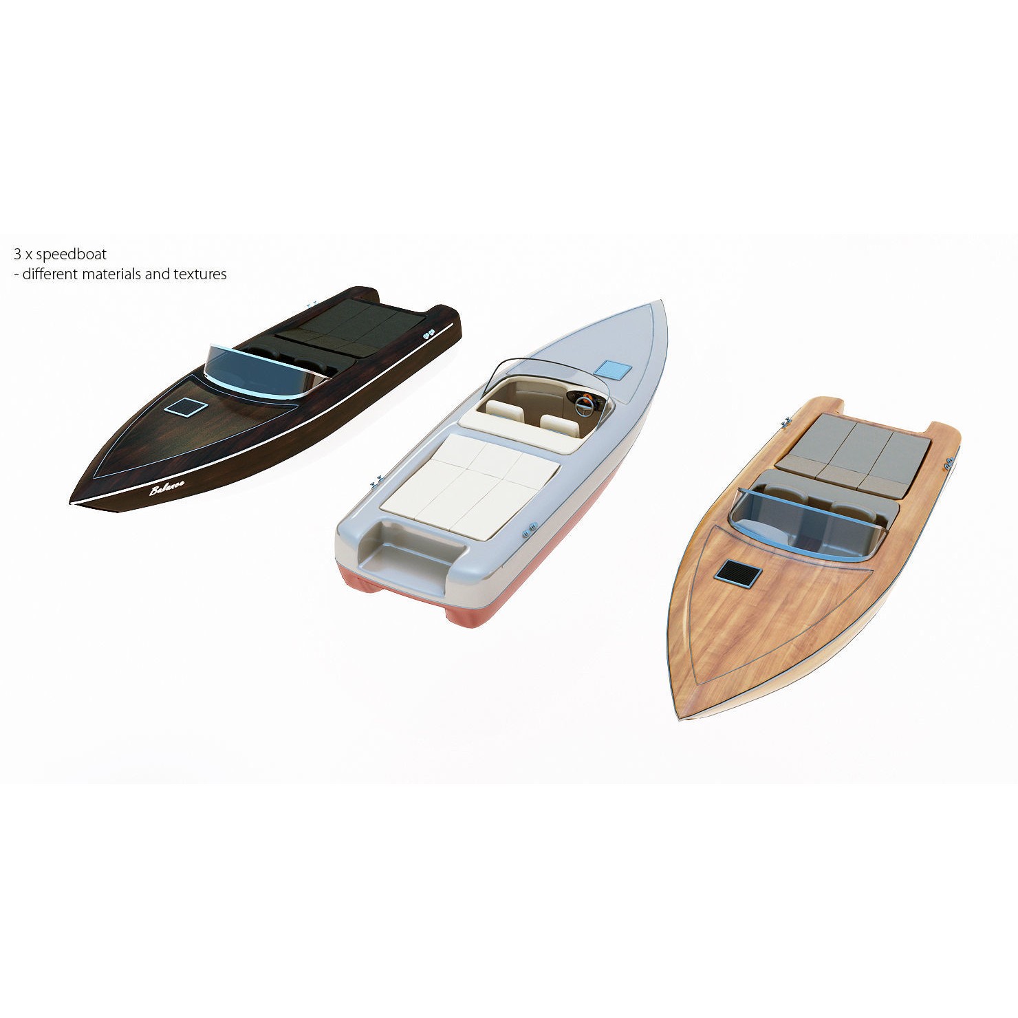 50 Yachts and Boats Collection - Game-Ready 3D Model - View 28