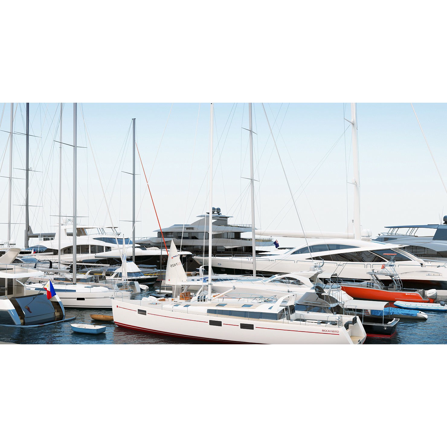 50 Yachts and Boats Collection - Game-Ready 3D Model - View 3