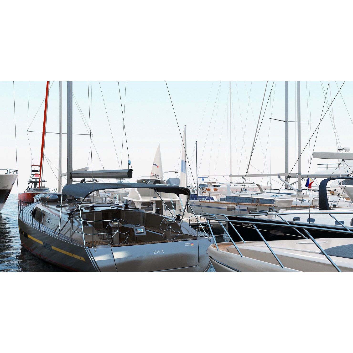 50 Yachts and Boats Collection - Game-Ready 3D Model - View 5