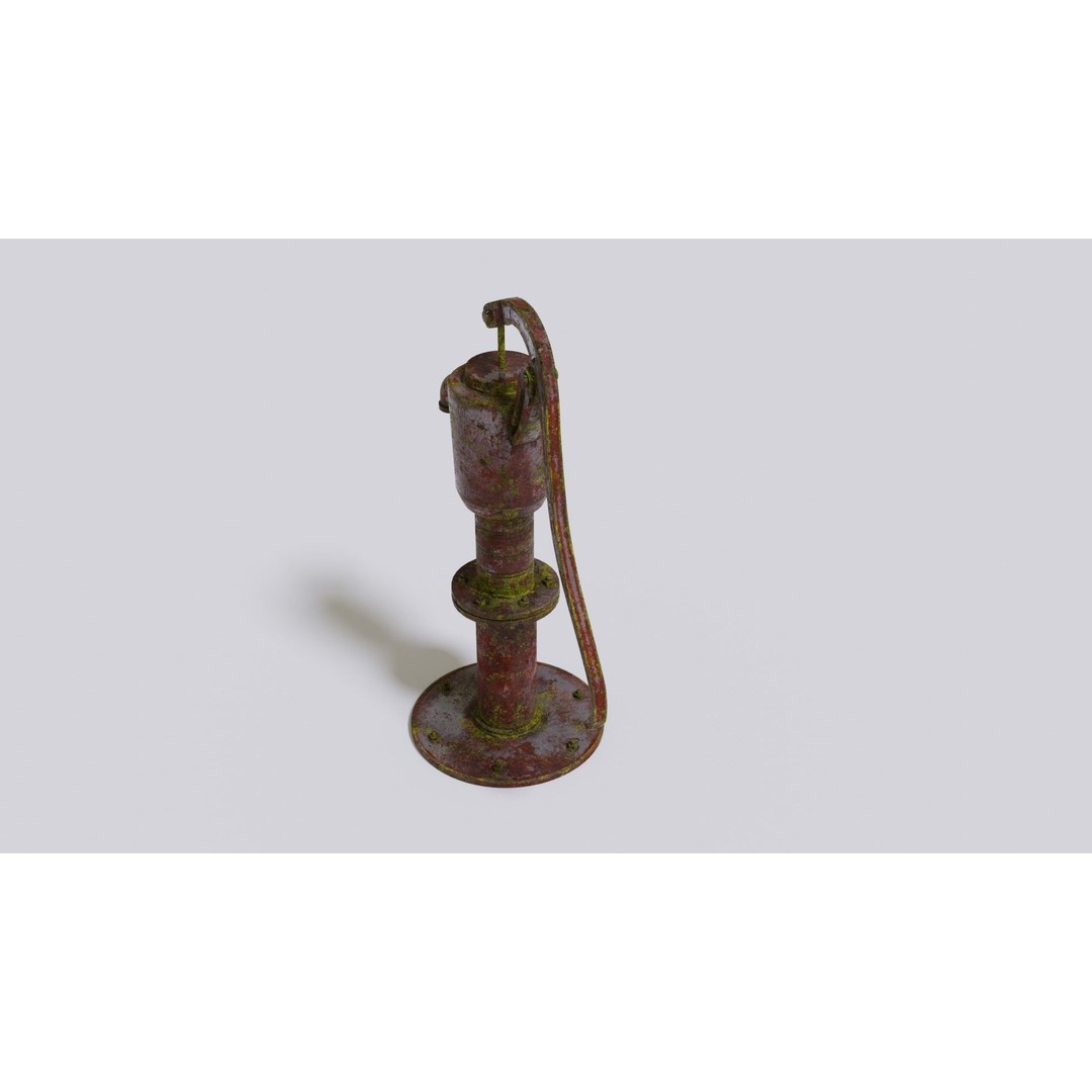 Water Stream Pump 3D Model – Low Poly PBR Game Asset, FBX, OBJ - View 16