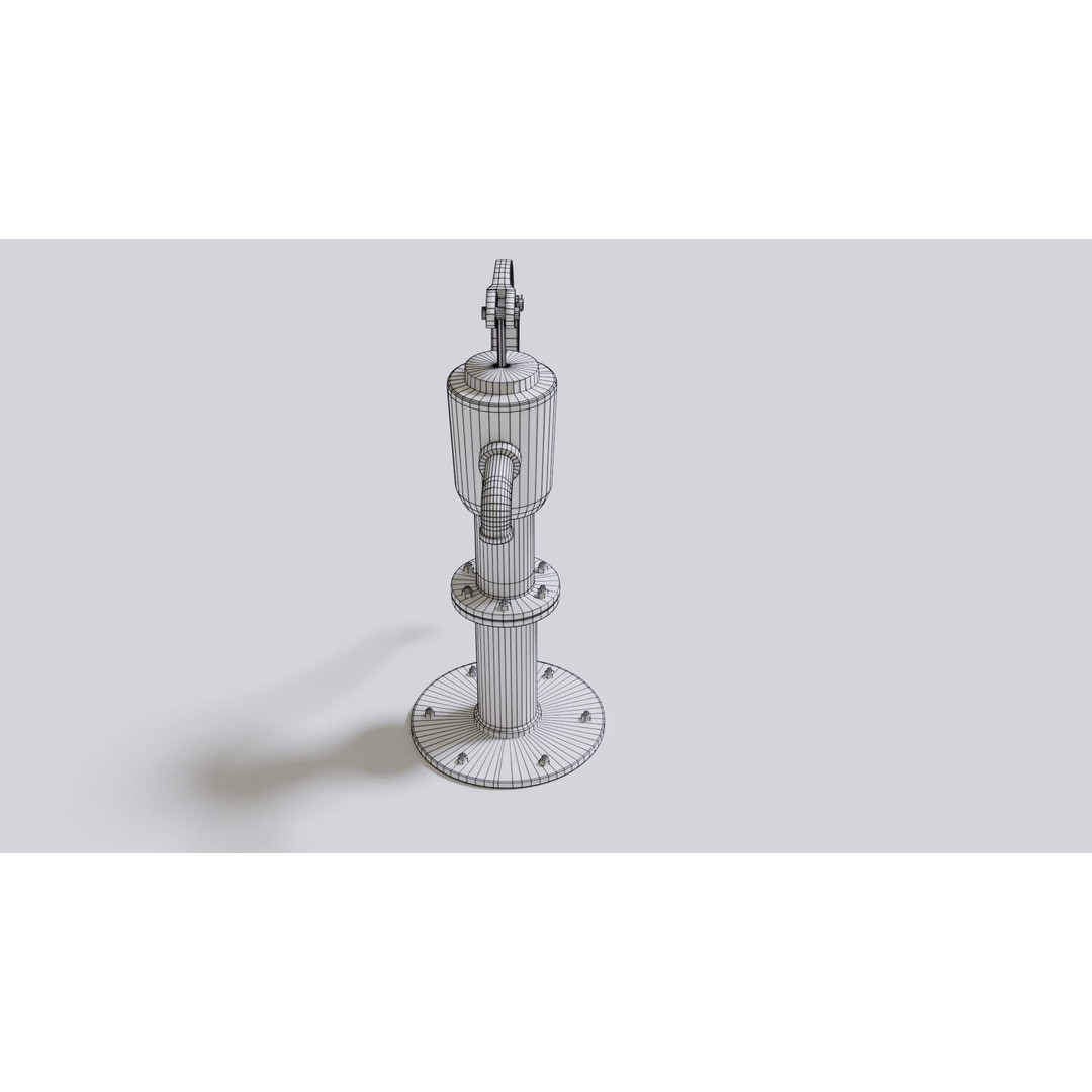 Water Stream Pump 3D Model – Low Poly PBR Game Asset, FBX, OBJ - View 26