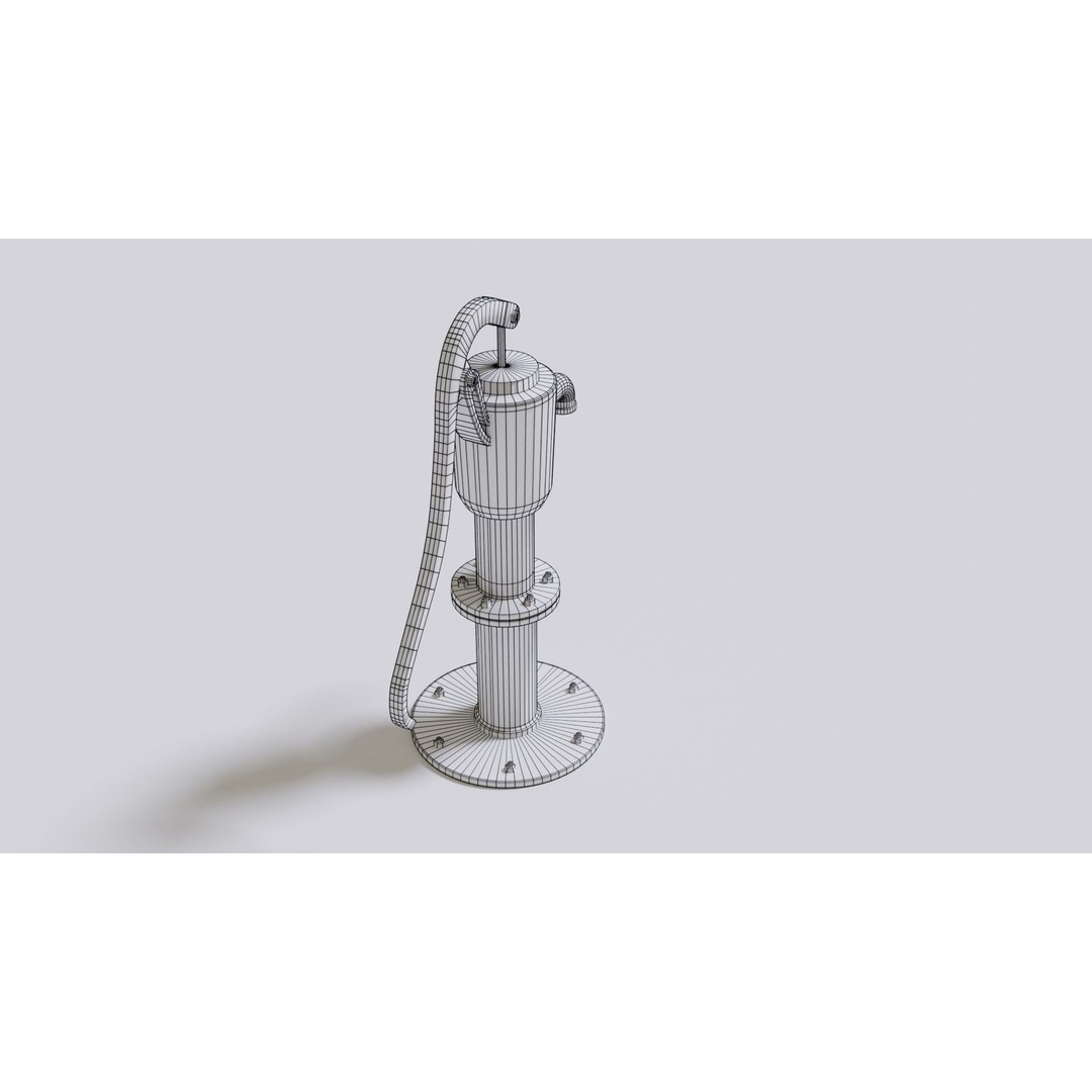 Water Stream Pump 3D Model – Low Poly PBR Game Asset, FBX, OBJ - View 31