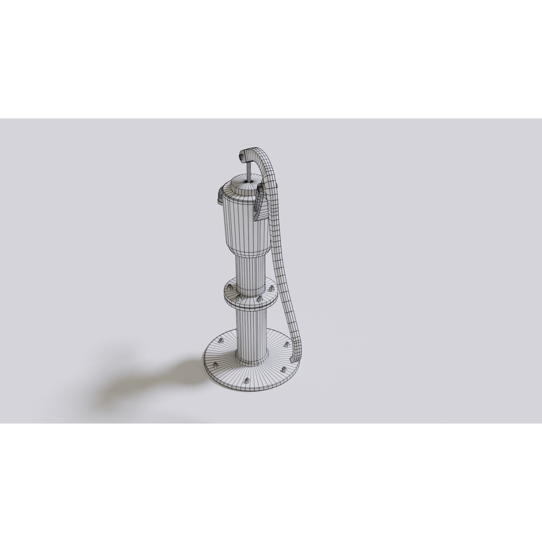 Water Stream Pump 3D Model – Low Poly PBR Game Asset, FBX, OBJ - View 33