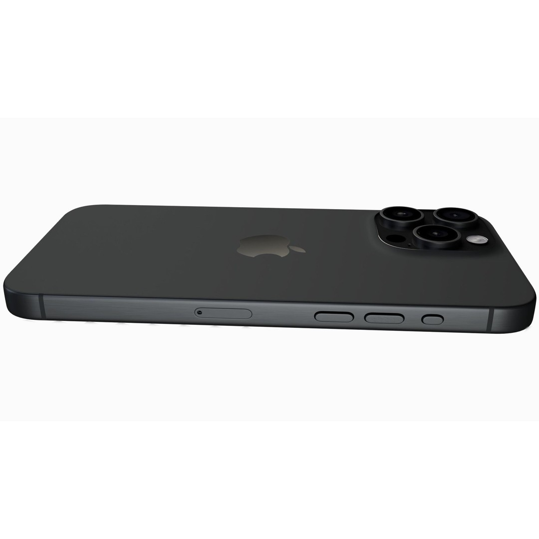 Apple iPhone 15 Pro Max 3D Model – Low Poly PBR Asset, FBX, OBJ, Blender - View 3