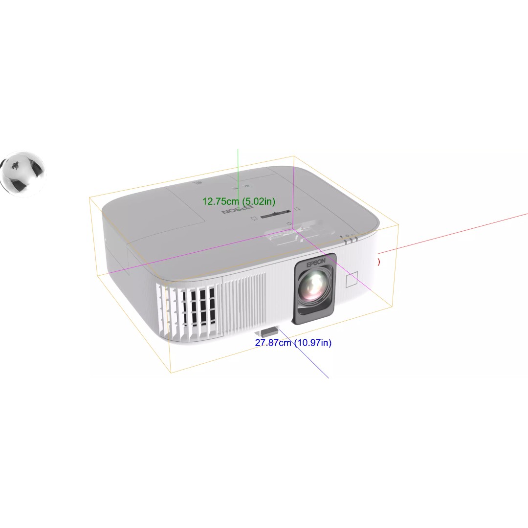 EPSON Home Cinema 2350 3D Model – High Quality PBR Projector, FBX - View 12