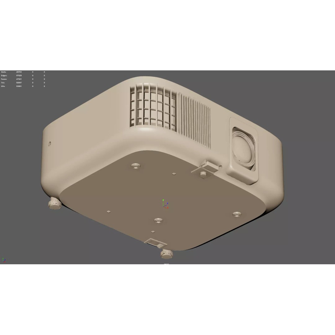 EPSON Home Cinema 2350 3D Model – High Quality PBR Projector, FBX - View 15