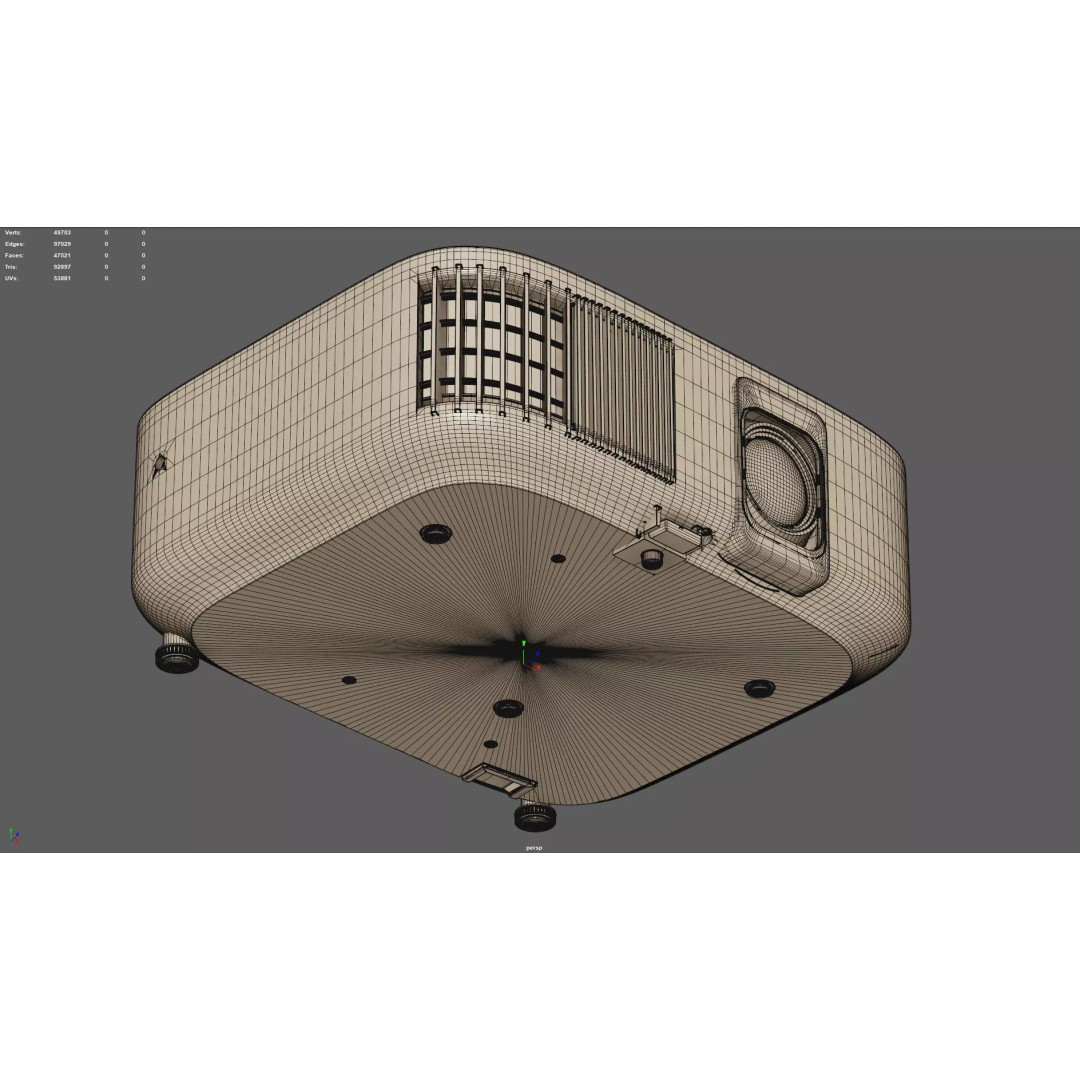 EPSON Home Cinema 2350 3D Model – High Quality PBR Projector, FBX - View 16