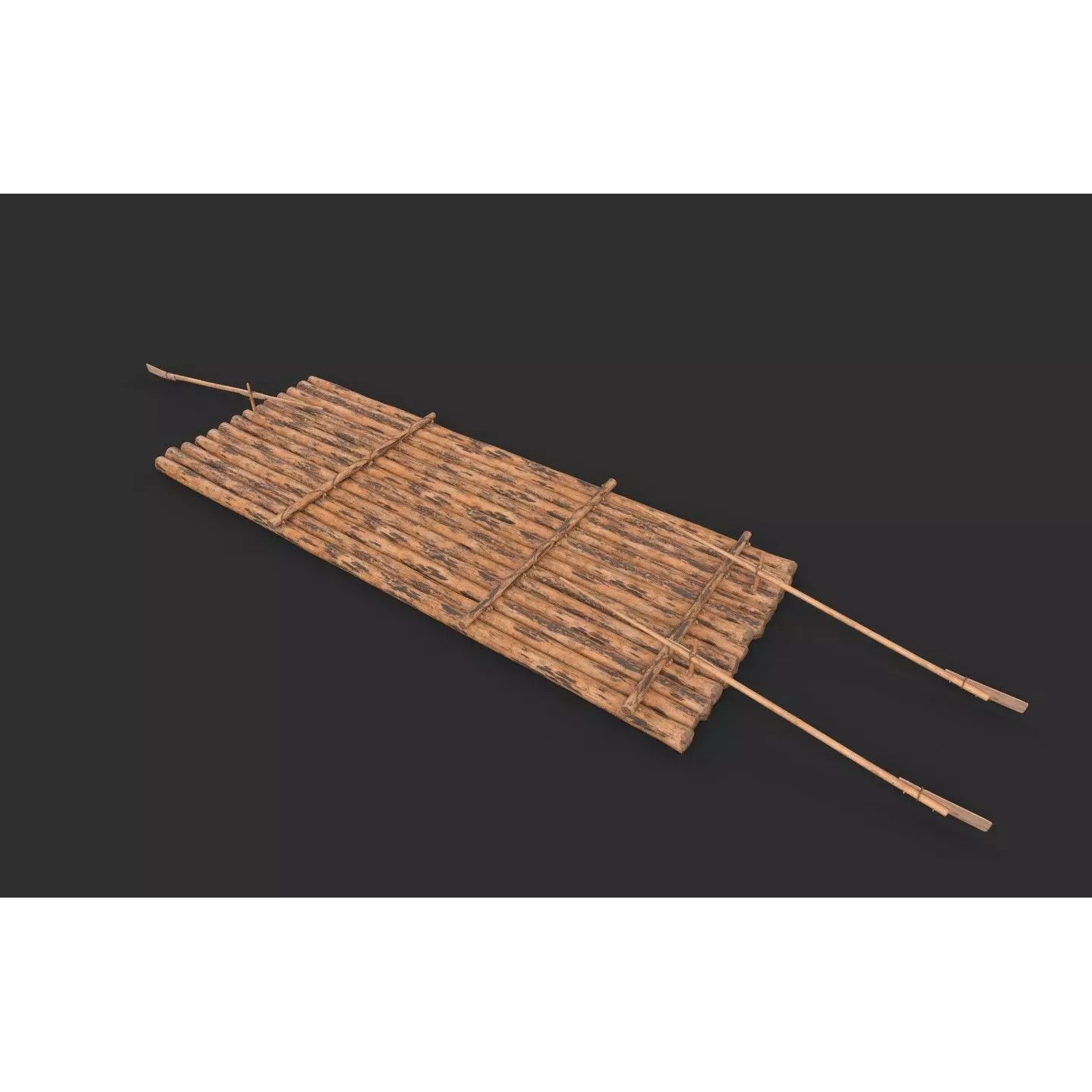 European River Raft - Low-Poly Game-Ready 3D Model - View 16