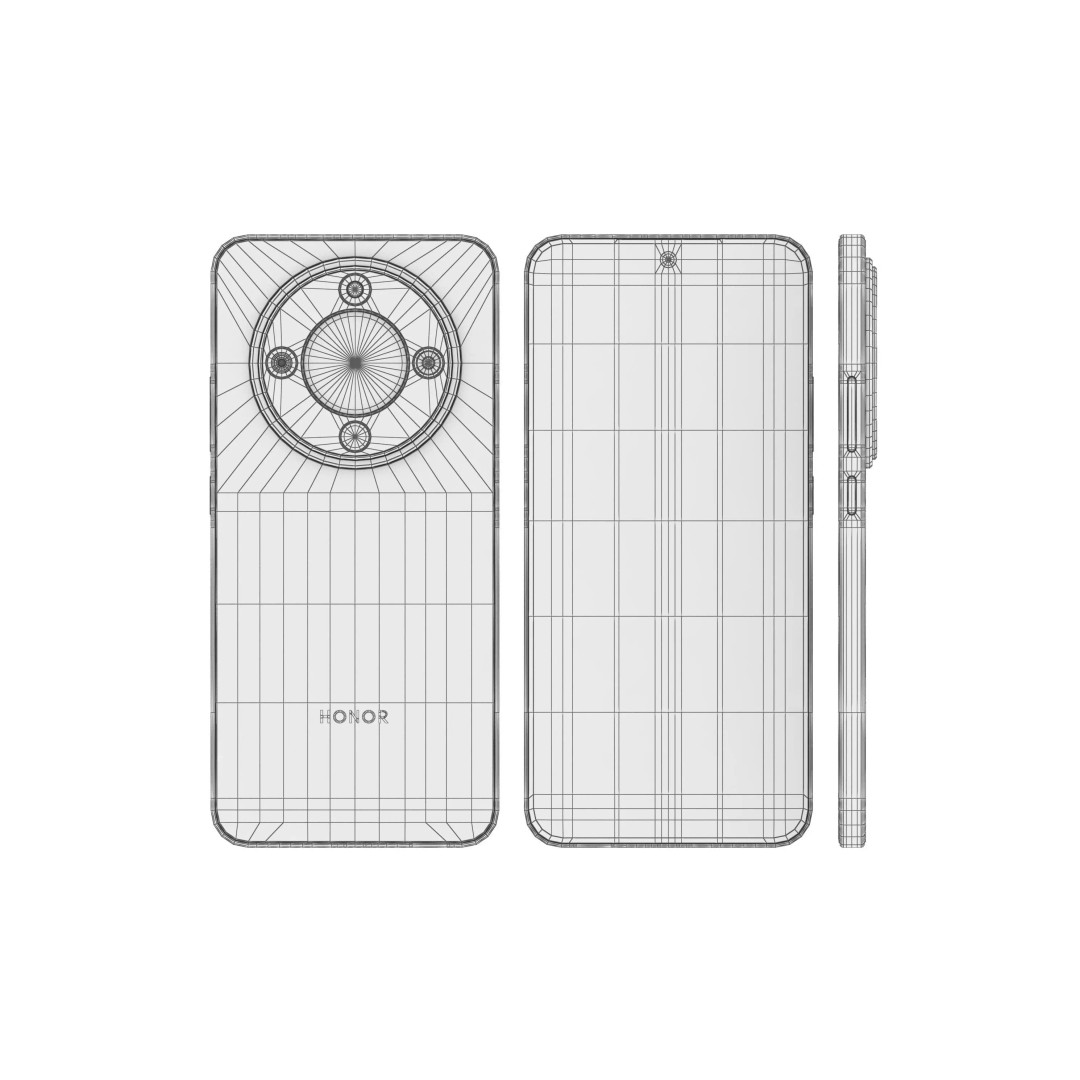 HONOR X9d Gold 3D Model – High Poly Phone Asset, 3DS Max - View 20