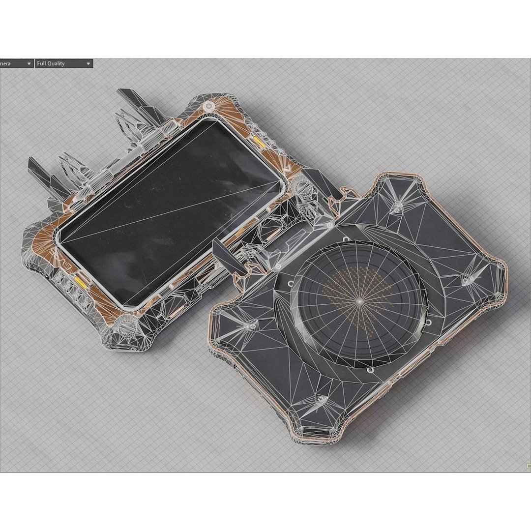 Sci-fi Controller 3D Model – Low Poly PBR Game Asset, FBX