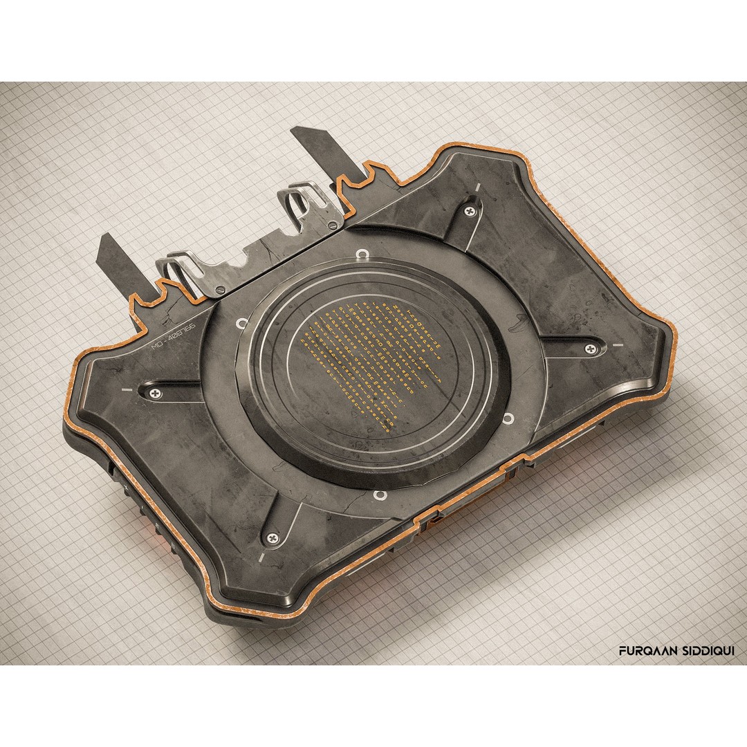 Sci-fi Controller 3D Model – Low Poly PBR Game Asset, FBX - View 11