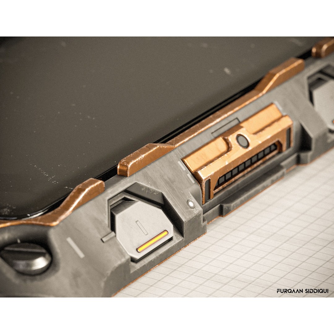 Sci-fi Controller 3D Model – Low Poly PBR Game Asset, FBX - View 14