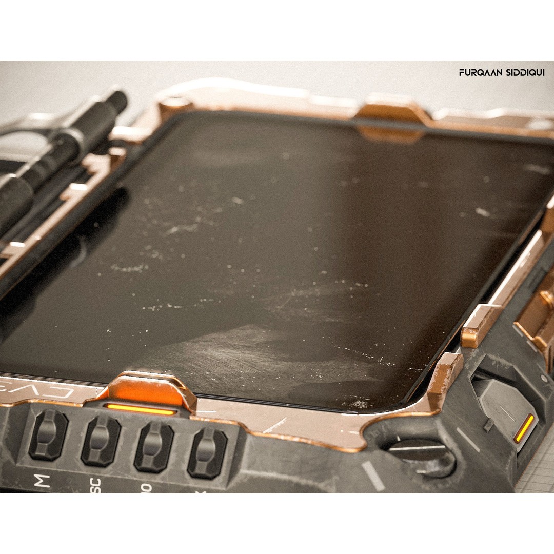 Sci-fi Controller 3D Model – Low Poly PBR Game Asset, FBX - View 4