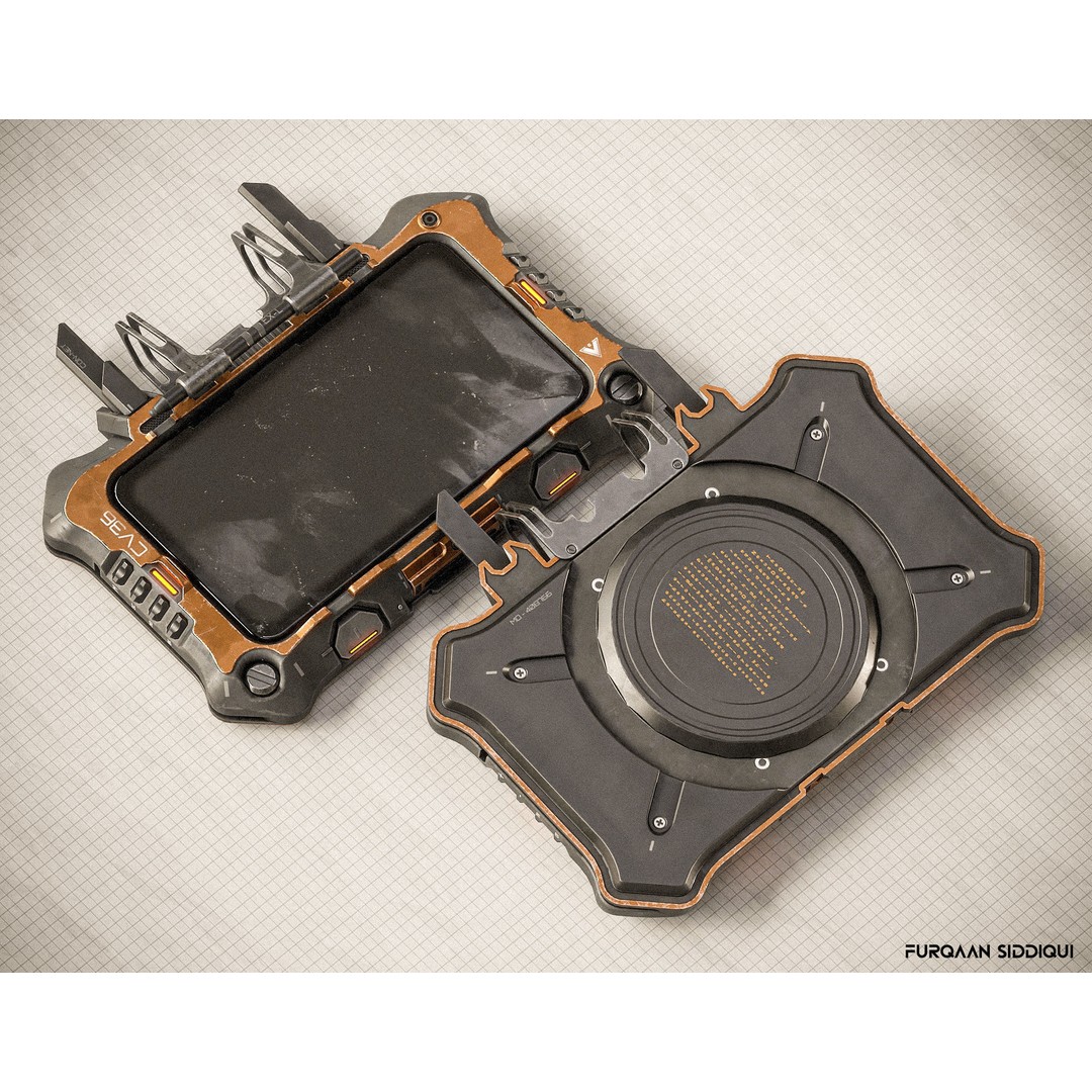 Sci-fi Controller 3D Model – Low Poly PBR Game Asset, FBX - View 5