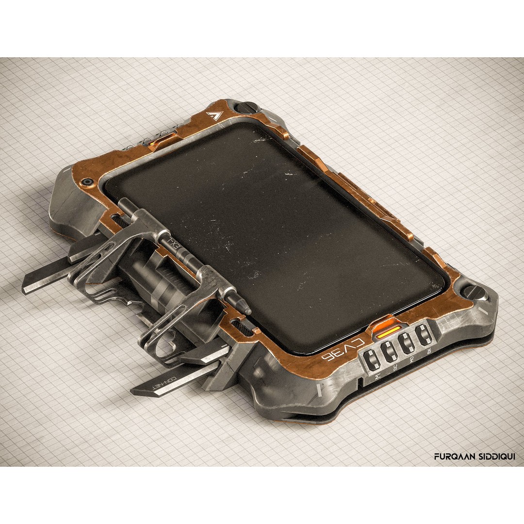 Sci-fi Controller 3D Model – Low Poly PBR Game Asset, FBX - View 9