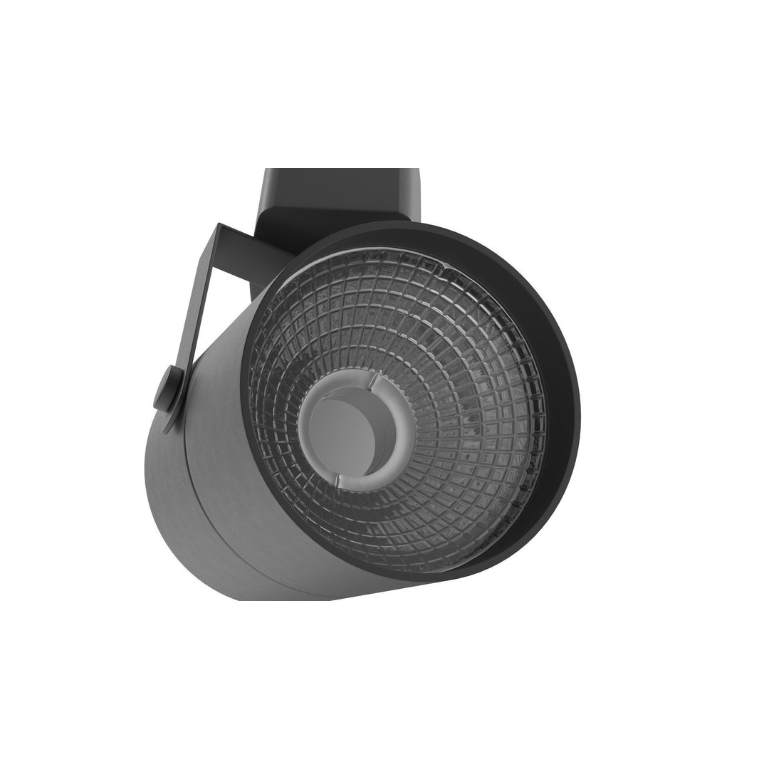 LED Track Light Head Cylinder 3D Model – PBR Textured, Game-Ready Formats - View 9