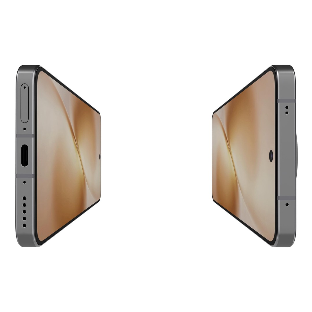 Vivo X200s 3D Model – Simple Black High Poly Mesh, FBX, OBJ - View 10
