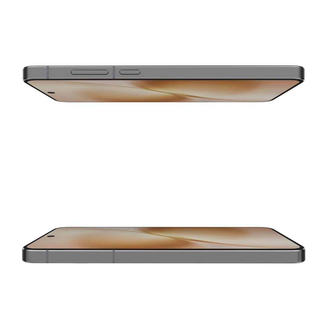 Vivo X200s 3D Model – Simple Black High Poly Mesh, FBX, OBJ - View 11