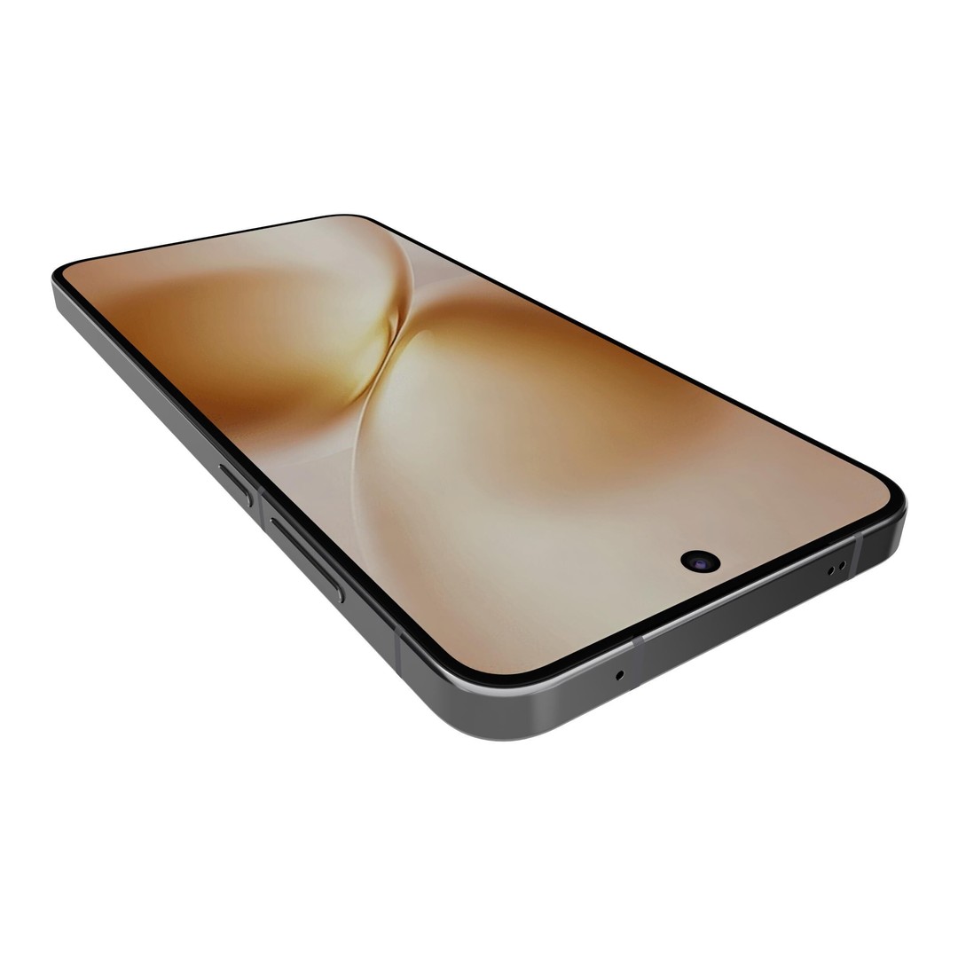 Vivo X200s 3D Model – Simple Black High Poly Mesh, FBX, OBJ - View 19