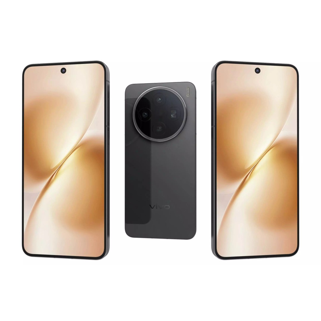Vivo X200s 3D Model – Simple Black High Poly Mesh, FBX, OBJ - View 2