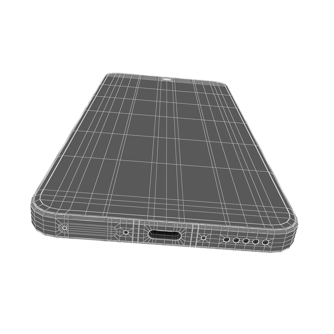 Vivo X200s 3D Model – Simple Black High Poly Mesh, FBX, OBJ - View 23