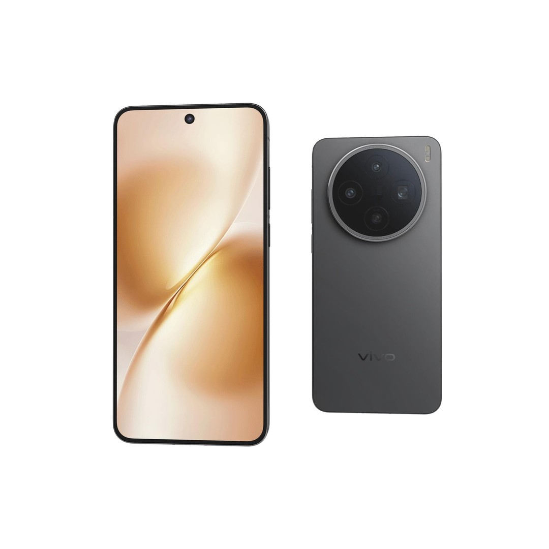 Vivo X200s 3D Model – Simple Black High Poly Mesh, FBX, OBJ - View 8