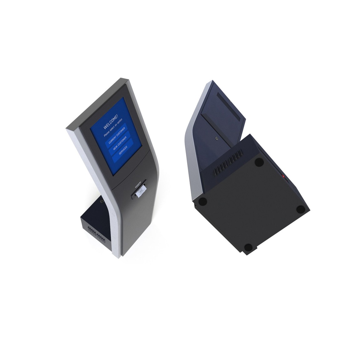 Electronic Queue Device 3D Model – PBR Textured Display Asset, FBX - View 10