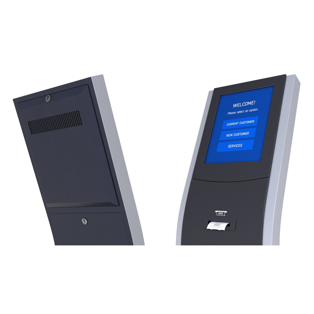 Electronic Queue Device 3D Model – PBR Textured Display Asset, FBX - View 11