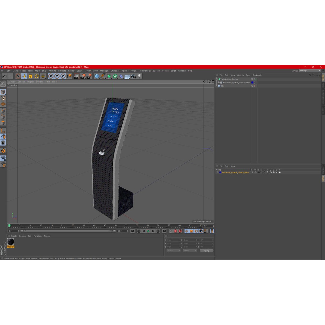 Electronic Queue Device 3D Model – PBR Textured Display Asset, FBX - View 21