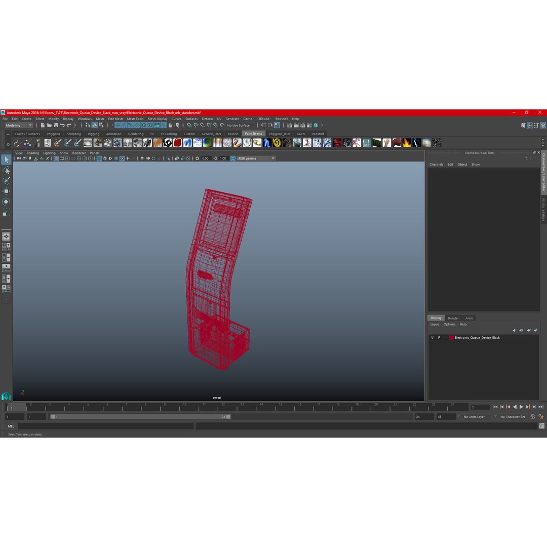 Electronic Queue Device 3D Model – PBR Textured Display Asset, FBX - View 22