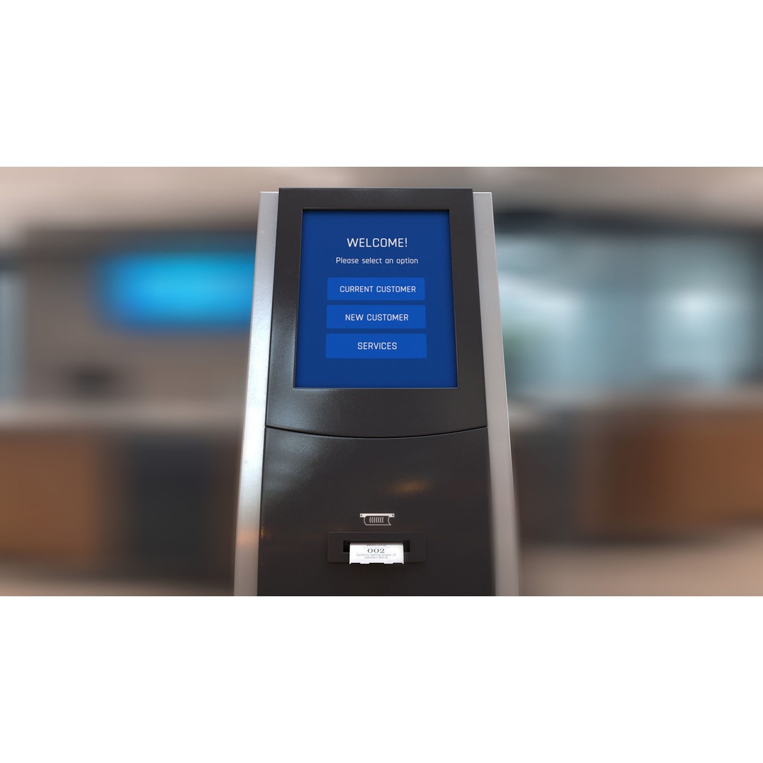 Electronic Queue Device 3D Model – PBR Textured Display Asset, FBX - View 5