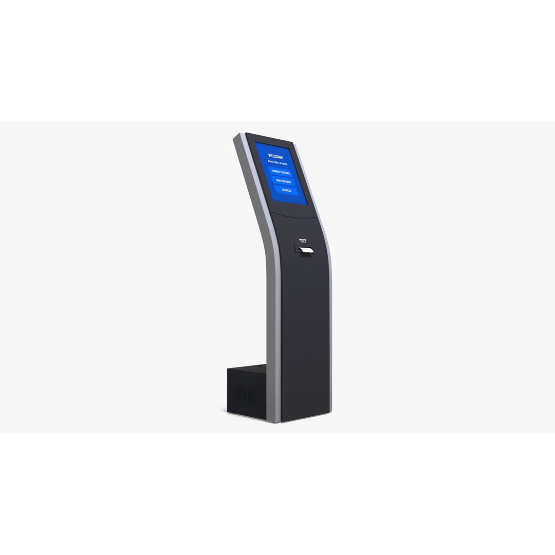 Electronic Queue Device 3D Model – PBR Textured Display Asset, FBX - View 9