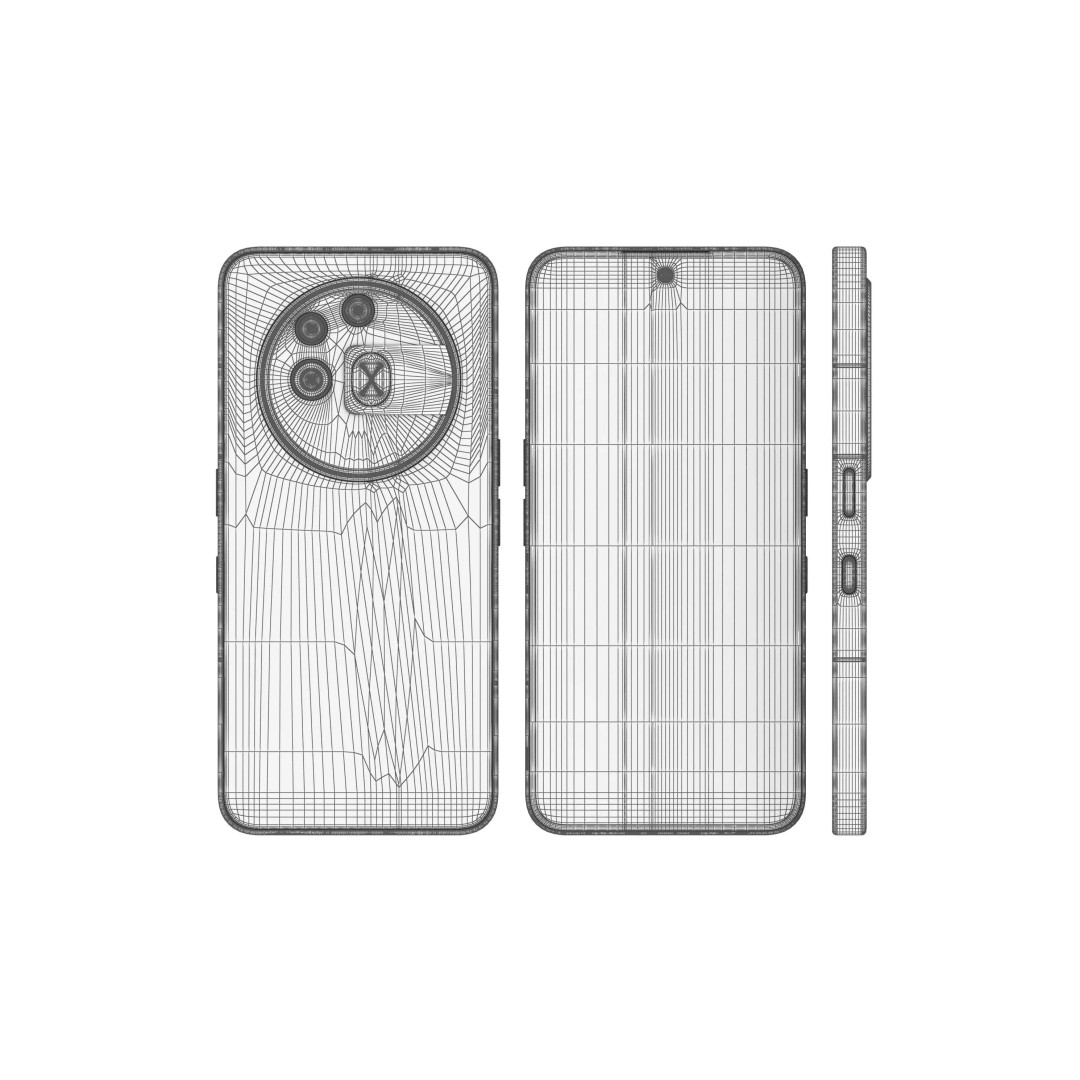 Nothing Phone 3a Pro 3D Model – High Poly Black And Gray, Max Format - View 14