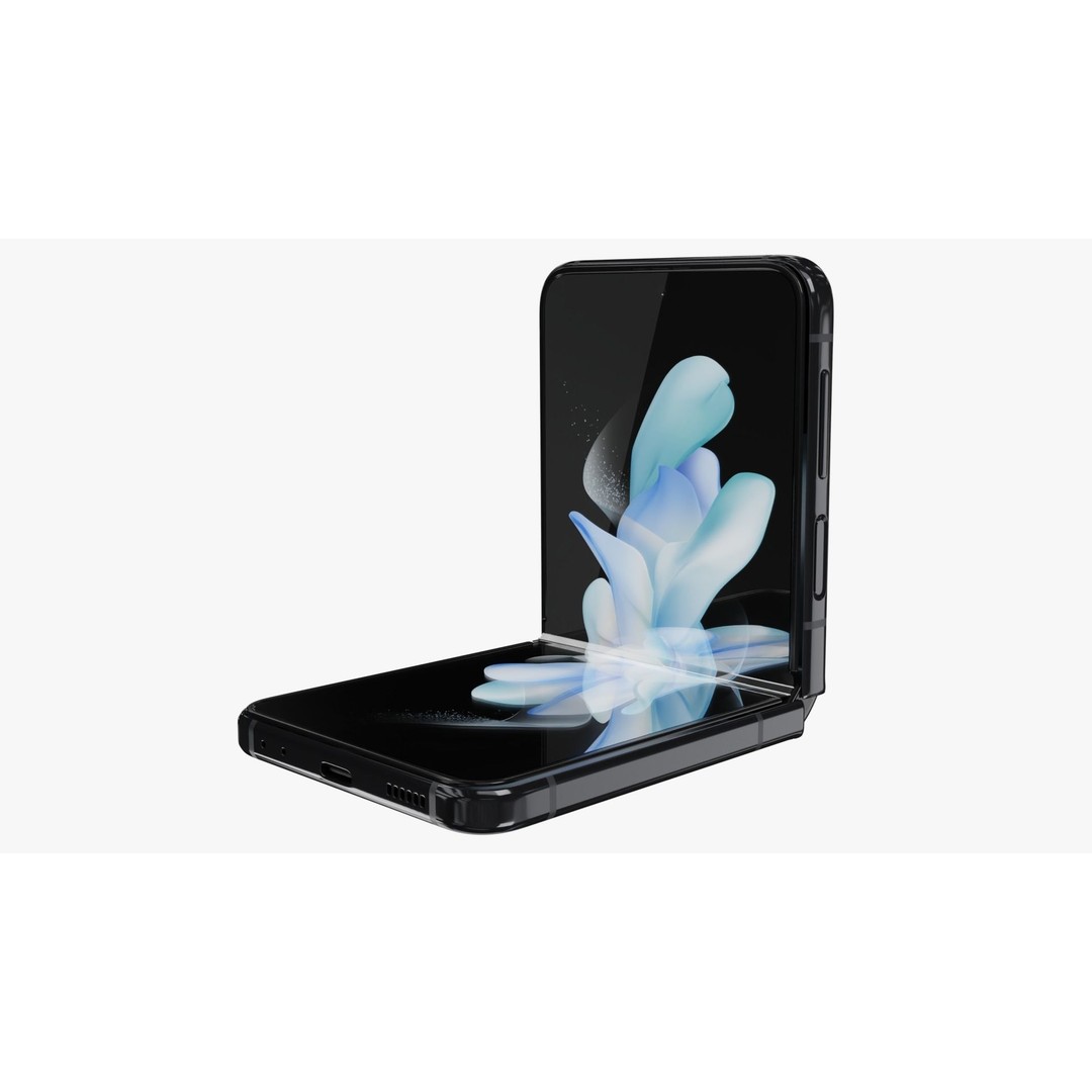 Samsung Galaxy Z Flip 4 3D Model – Rigged Low-Poly PBR Asset, Blender, FBX - View 14