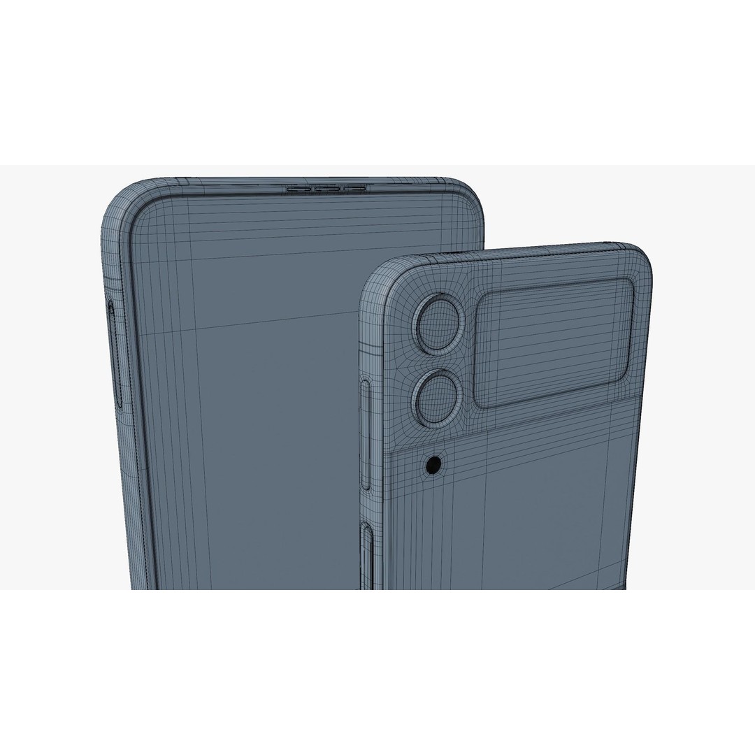 Samsung Galaxy Z Flip 4 3D Model – Rigged Low-Poly PBR Asset, Blender, FBX - View 24