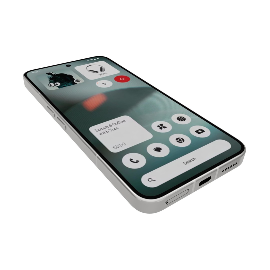 Nothing Phone 3 3D Model – Low Poly Game Asset, FBX & OBJ Formats - View 14