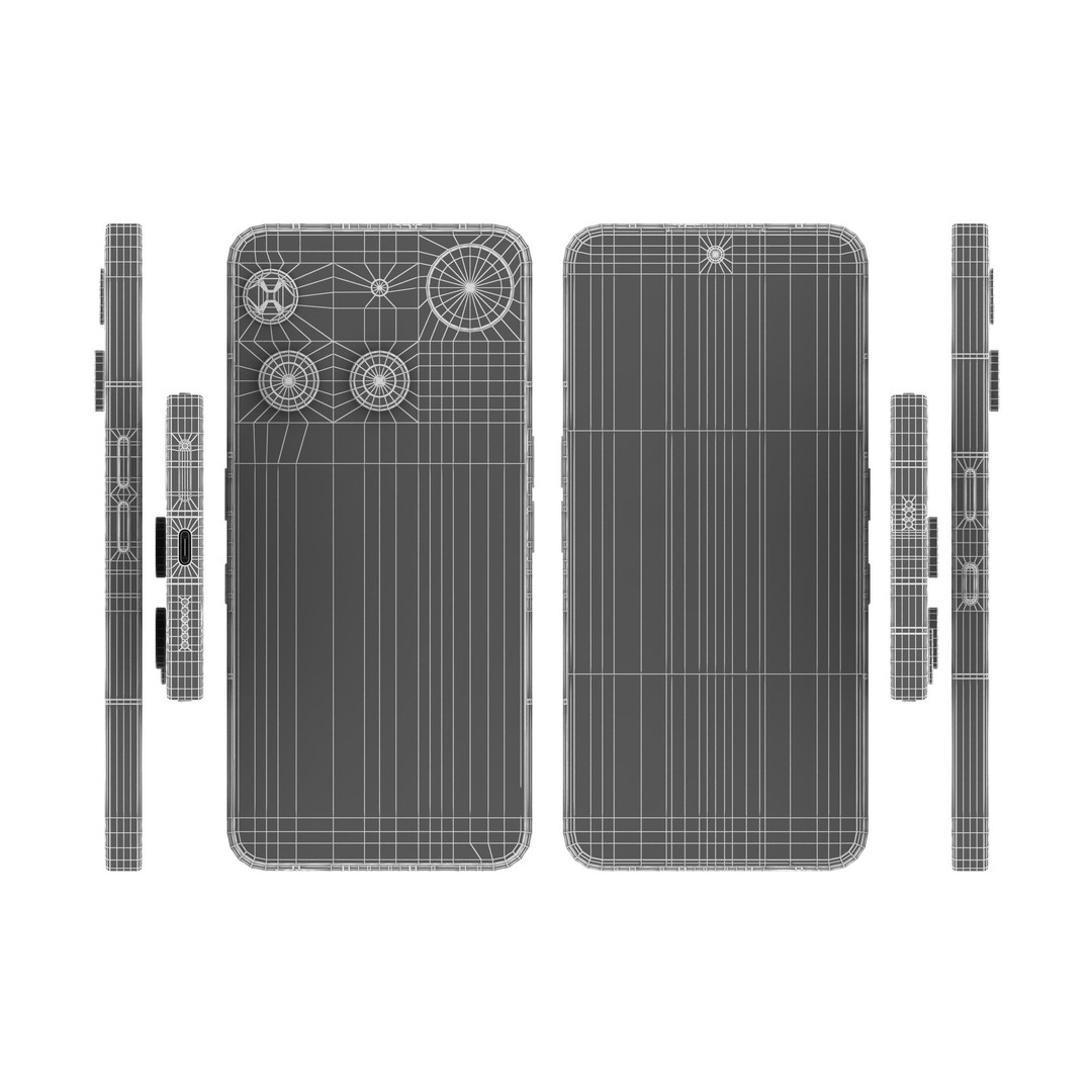 Nothing Phone 3 3D Model – Low Poly Game Asset, FBX & OBJ Formats - View 20