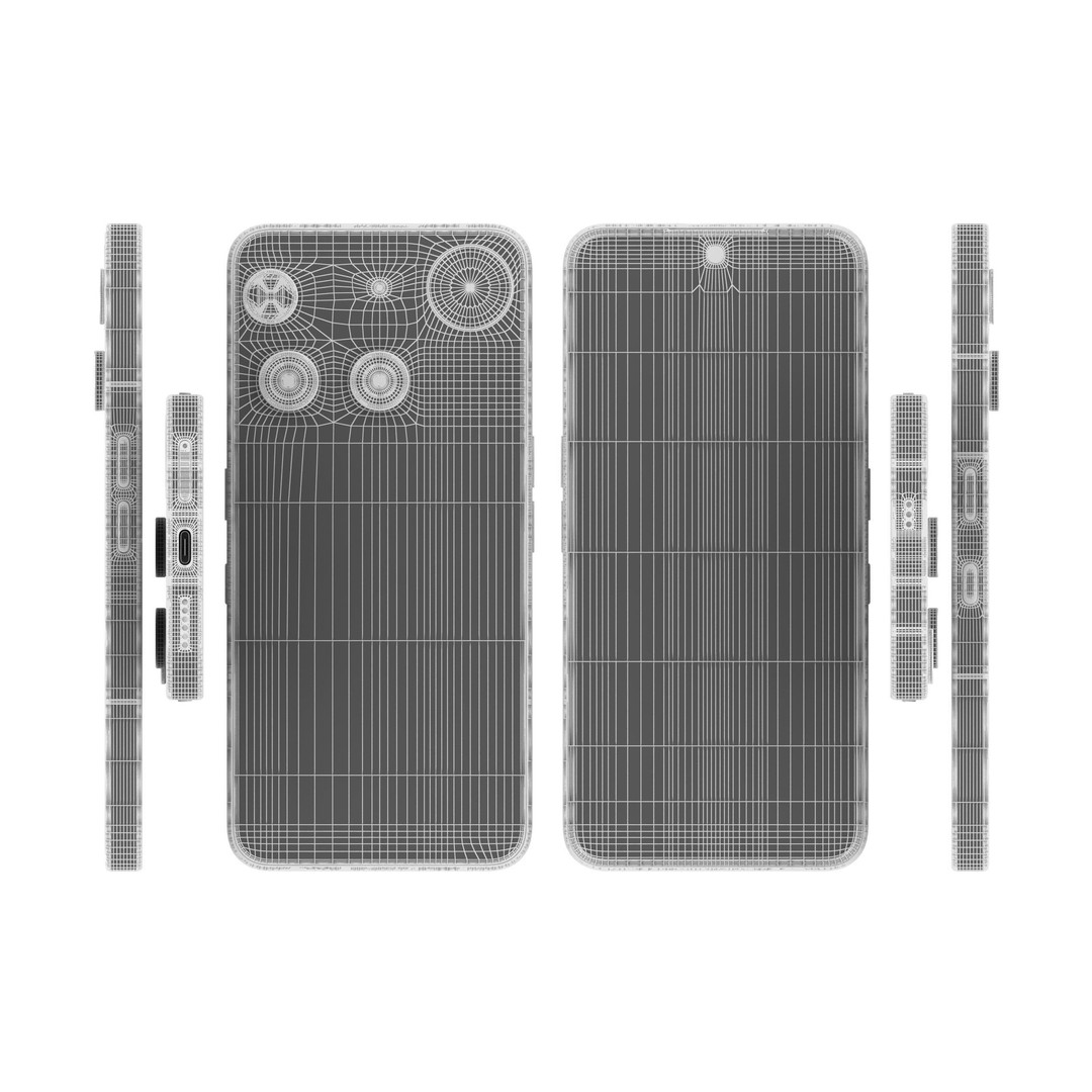 Nothing Phone 3 3D Model – Low Poly Game Asset, FBX & OBJ Formats - View 21