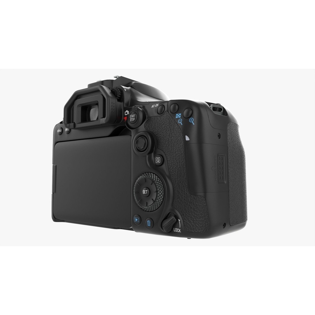 DSLR Camera Body 3D Model – High Poly PBR Textured Asset, FBX/OBJ - View 11