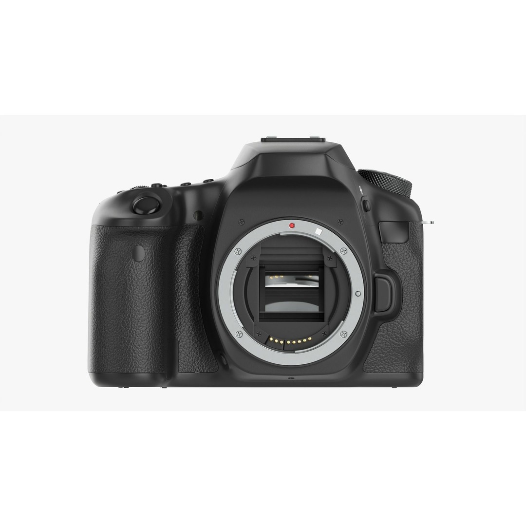 DSLR Camera Body 3D Model – High Poly PBR Textured Asset, FBX/OBJ - View 14