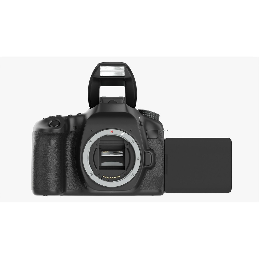 DSLR Camera Body 3D Model – High Poly PBR Textured Asset, FBX/OBJ - View 15