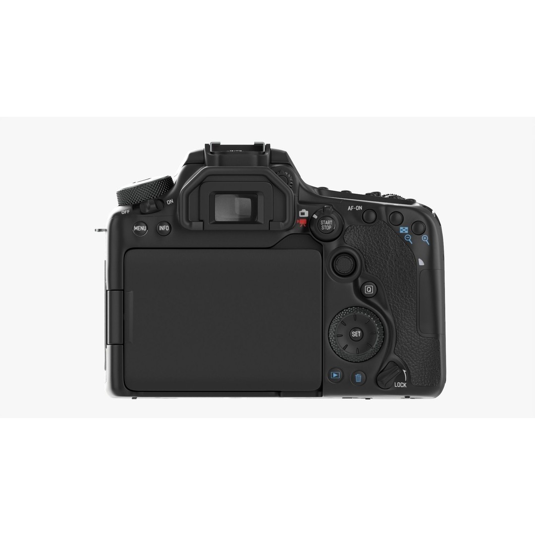 DSLR Camera Body 3D Model – High Poly PBR Textured Asset, FBX/OBJ - View 16