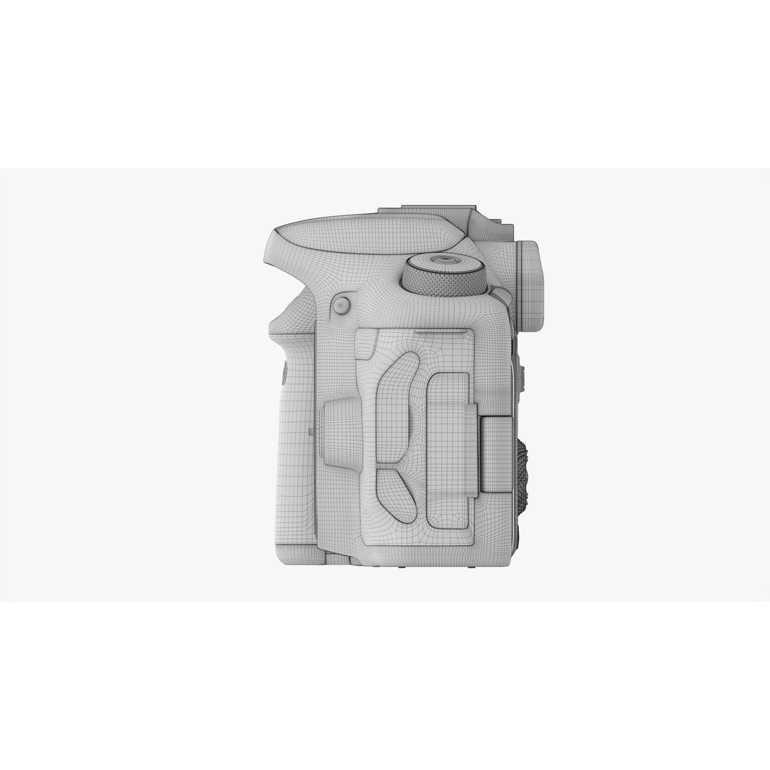 DSLR Camera Body 3D Model – High Poly PBR Textured Asset, FBX/OBJ - View 25