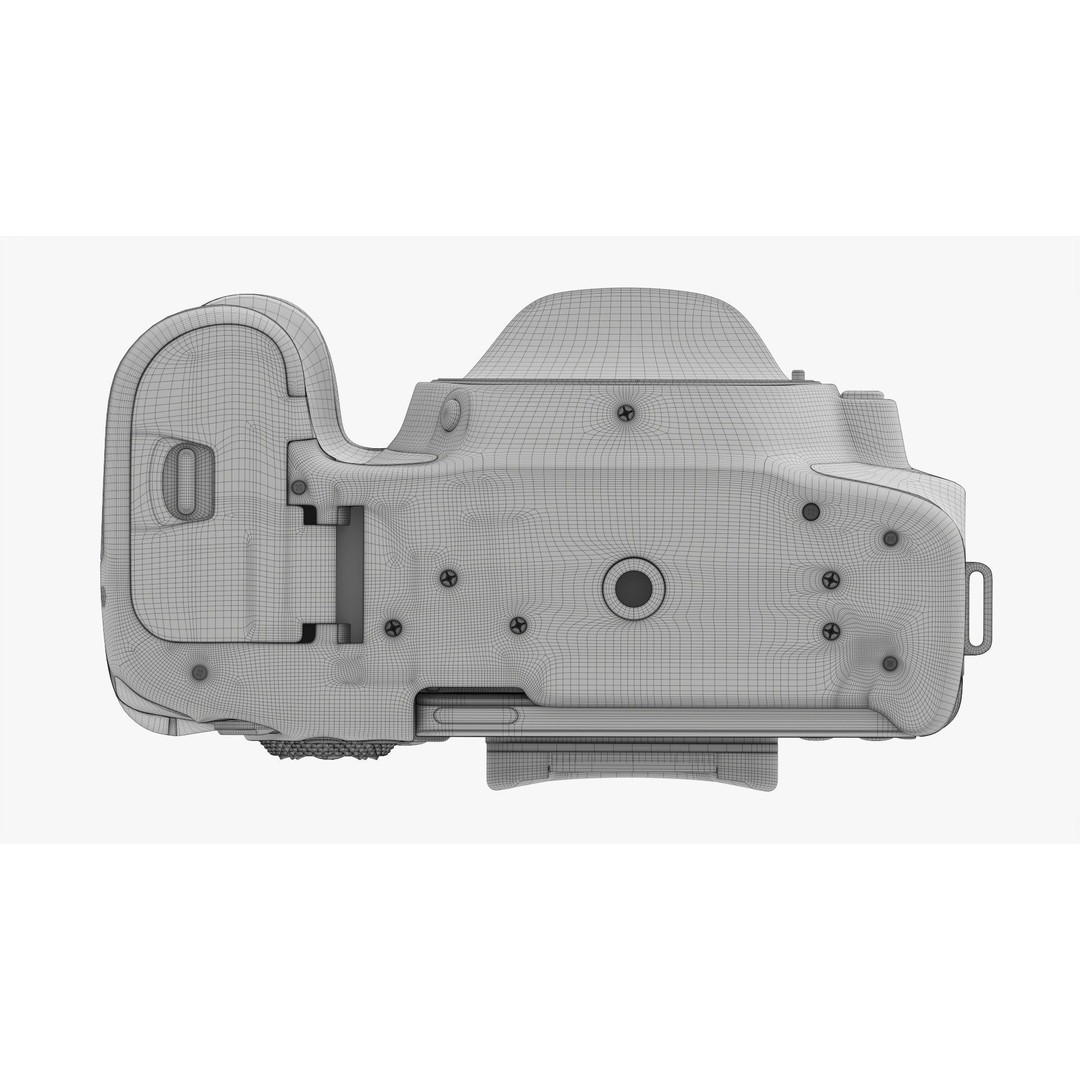 DSLR Camera Body 3D Model – High Poly PBR Textured Asset, FBX/OBJ - View 26